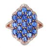 Image 3 : Natural Cornflower Blue Kyanite Ring
