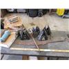 Image 1 : (4) Sawhorse Brackets, Hay Knife, Misc.