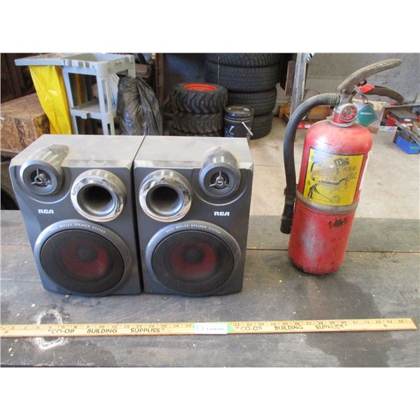 Fire Extinguisher, RCA Speakers