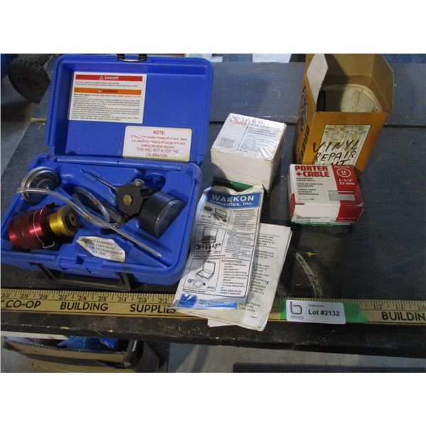 Galvanized Finish Nails, Vinyl Repair Kit, Cooling System Analyzer