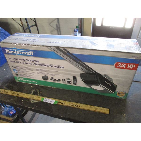 3/4 Hp Belt Driven Garage Door Opener (New in Box)