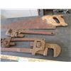 Image 2 : Handsaw with (3) Pipe Wrenches
