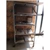 Image 1 : 4 Shelf Unit with Contents on Wheels (36 x 25 x 73")