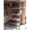 Image 2 : 4 Shelf Unit with Contents on Wheels (36 x 25 x 73")