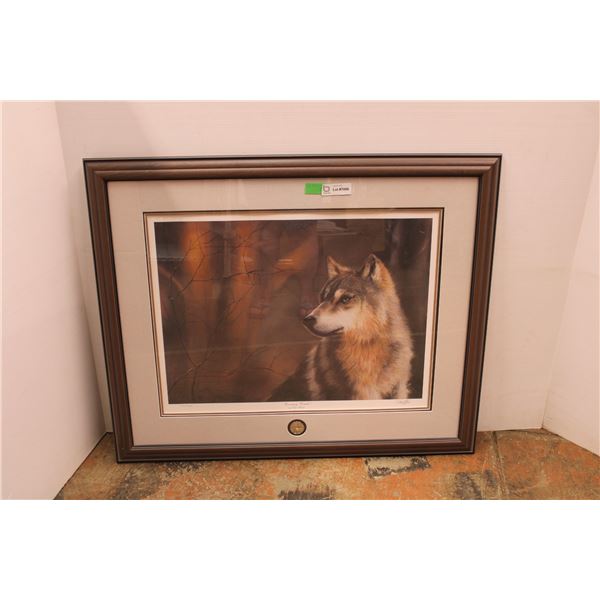 *Framed Ducks Unlimited Print - Evening Watch, 30" x 36"