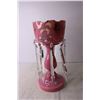 Image 4 : *Pink Lustre Decorative Handpainted Candleholder - 14"