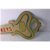 Image 2 : Two Sided Painted Tin Key Sign