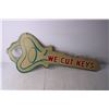 Image 4 : Two Sided Painted Tin Key Sign