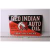 Image 1 : *Red Indian Layered Porcelain Fantasy Sign - 12" x 18"