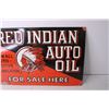 Image 2 : *Red Indian Layered Porcelain Fantasy Sign - 12" x 18"