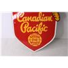 Image 2 : Layered Porcelain Canadian Pacific Railway Fantasy Sign - 19" Tall