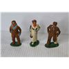 Image 3 : Vintage Riley's Coffee Tin (2) Vintage Ceramic Soldiers - (3) Metal Harclay Figurines (Made in USA) 