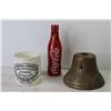 Image 8 : Coca-Cola Tin Bottle - Brass Bell (broken) - Dundee Marmalade Jar