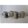 Image 4 : (4) Stone Ware Steins (2 Made in West Germany)