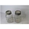 Image 4 : (2) Red Ribbon Coffee Sealer Jars - Crown Sealer Jar