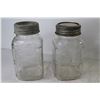 Image 5 : (2) Red Ribbon Coffee Sealer Jars - Crown Sealer Jar