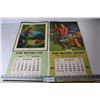 Image 1 : (2) Vintage Calendars - Pine Motors LTD -1961 - 1962