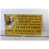 Image 1 : Stock Yard Sign - Hartford Connecticut (19.5 x 11")