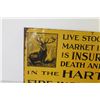 Image 3 : Stock Yard Sign - Hartford Connecticut (19.5 x 11")
