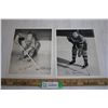 Image 1 : (2) 1945 -54 Quaker Oats 8 x 10 Photo Ken Mosdell, Glen Harmon