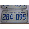 Image 3 : Pair 1972 Sask License Plate
