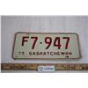 Image 1 : (1) 1975 Sask License Plate