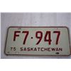 Image 2 : (1) 1975 Sask License Plate