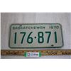 Image 1 : (1) 1970's Sask License Plate