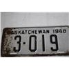Image 2 : Pair 1948 Sask License Plate