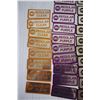 Image 2 : (28) Gulf Fuel Stickers, 8 Regular Clear, 10 Diesel, 10 Regular Purple