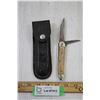 Image 1 : Folding Knife with Leather Case