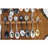 Image 3 : Souvenir Spoons with Wall Rack