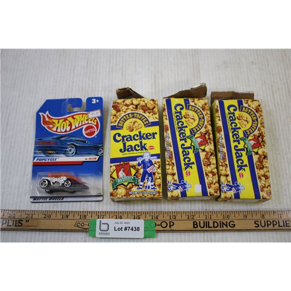 Cracker Jack Boxes + Hot Wheels Popcycle