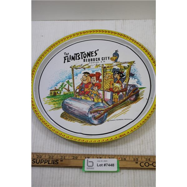 Vintage Flintstones Metal Tray