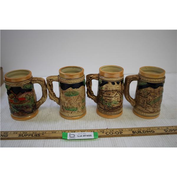 (4) Steins (Made in Japan)