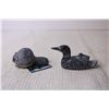 Image 2 : Stone Loon and Beaver Figurines