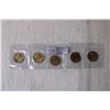 Image 3 : (5) Saskatchewan Roughriders Centennial $1 Coins