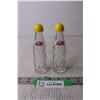 Image 1 : Pepsi Cola Glass Salt and Pepper Shakers (Lid is Cracked)