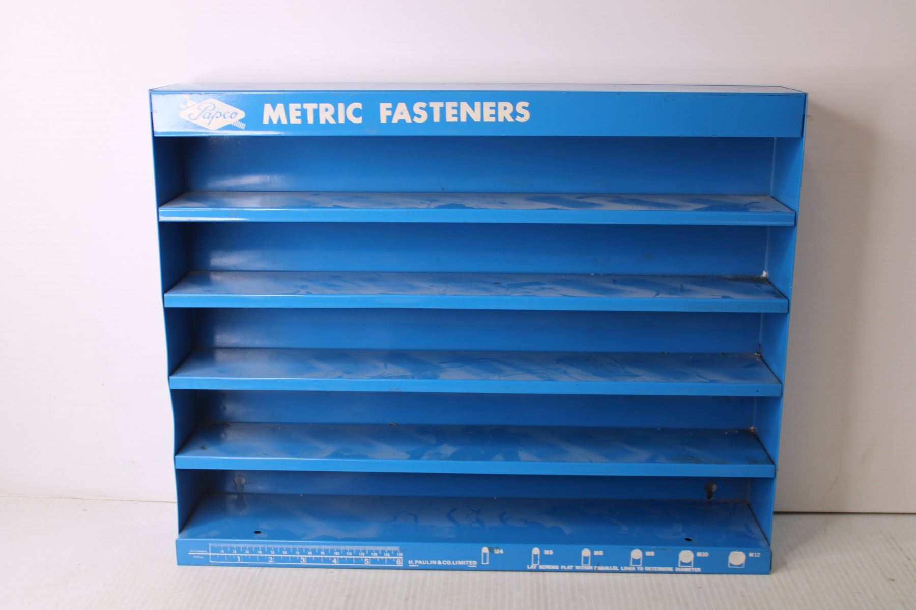 Metal Papco Metric Fasteners Shelf