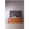 Image 1 : Metal Siding and Firestone Sign