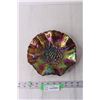 Image 1 : Carnival Glass Tray with Grapes