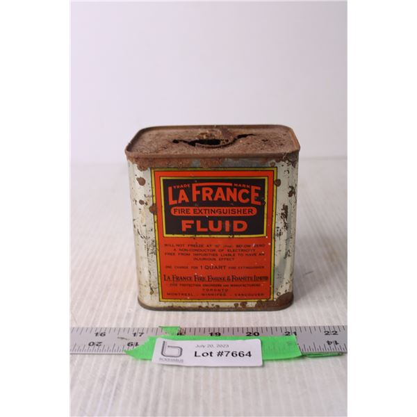 Vintage La France Tin Can