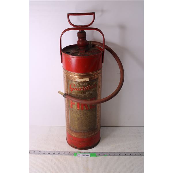 *Vintage 2 1/2 Gallon Guardian Fire Extinguisher