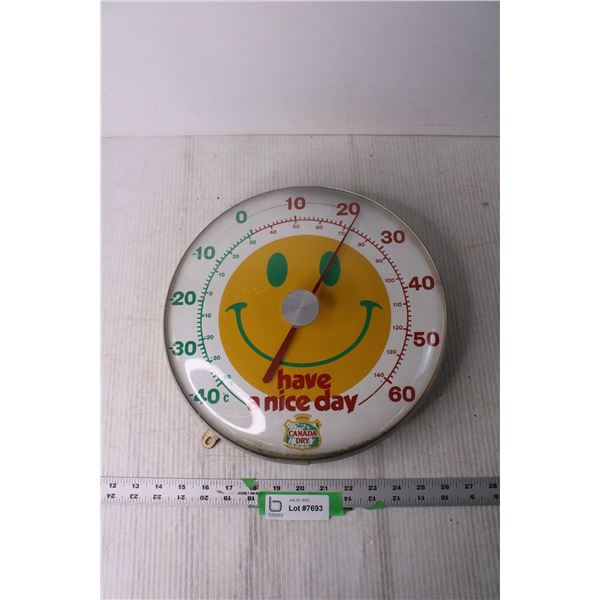 Vintage Canada Dry Advertising Thermometer