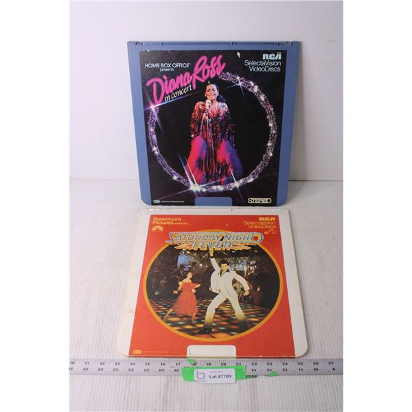 Diana Ross and Saturday Night Fever RCA Video Discs