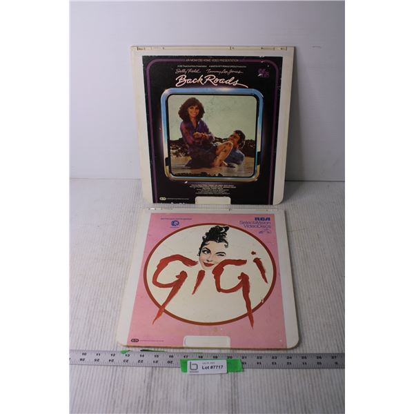 (2) RCA Video Discs - Back Roads, Gigi