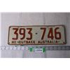 Image 1 : Vintage Australian License Plate