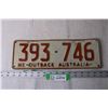 Image 1 : Vintage Australian License Plate