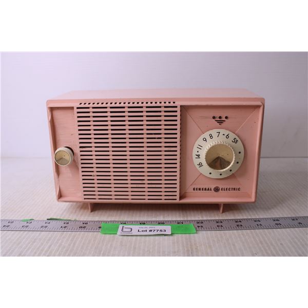 Pink Vintage General Electric Radio