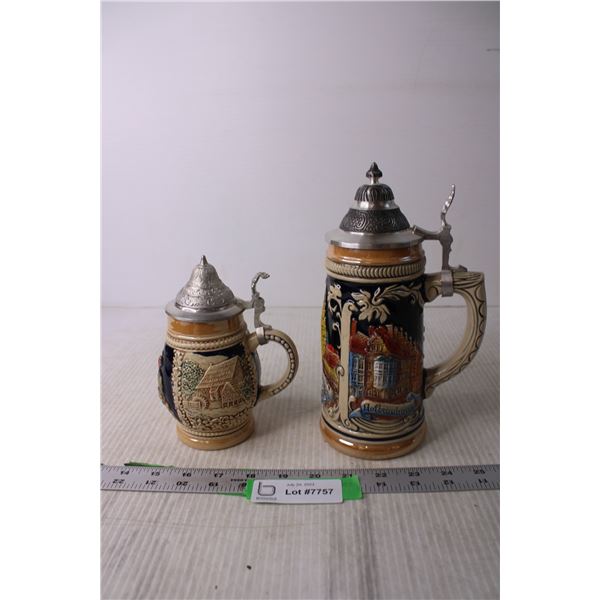 (2) Beer Steins - Made in Germany